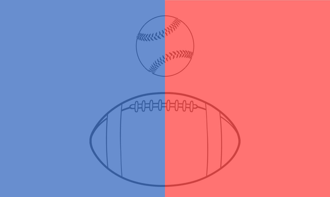 Where Red and Blue Customers Agree: Baseball and Football